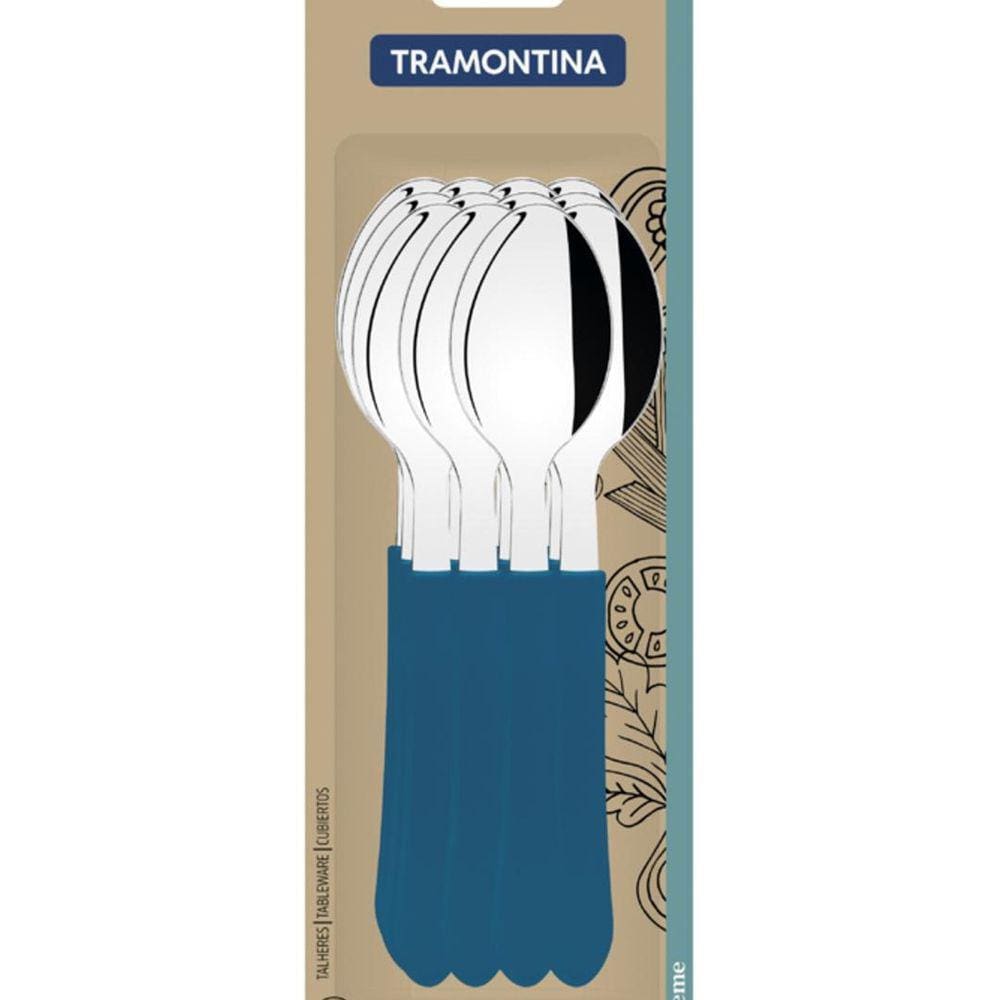 Kit De Colheres De Mesa Tramontina Leme Com Lâminas 23183990