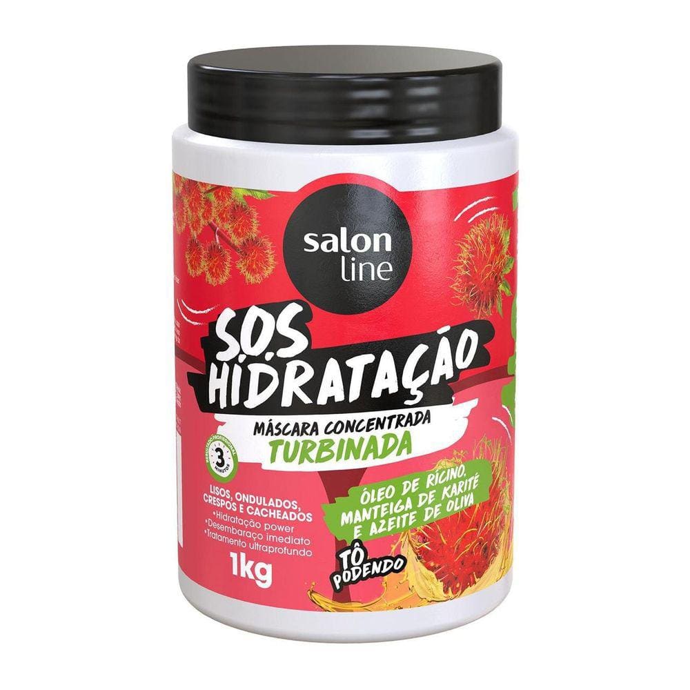 Máscara Concentrada Sos Hidratação Turbinada Salon Line 1Kg