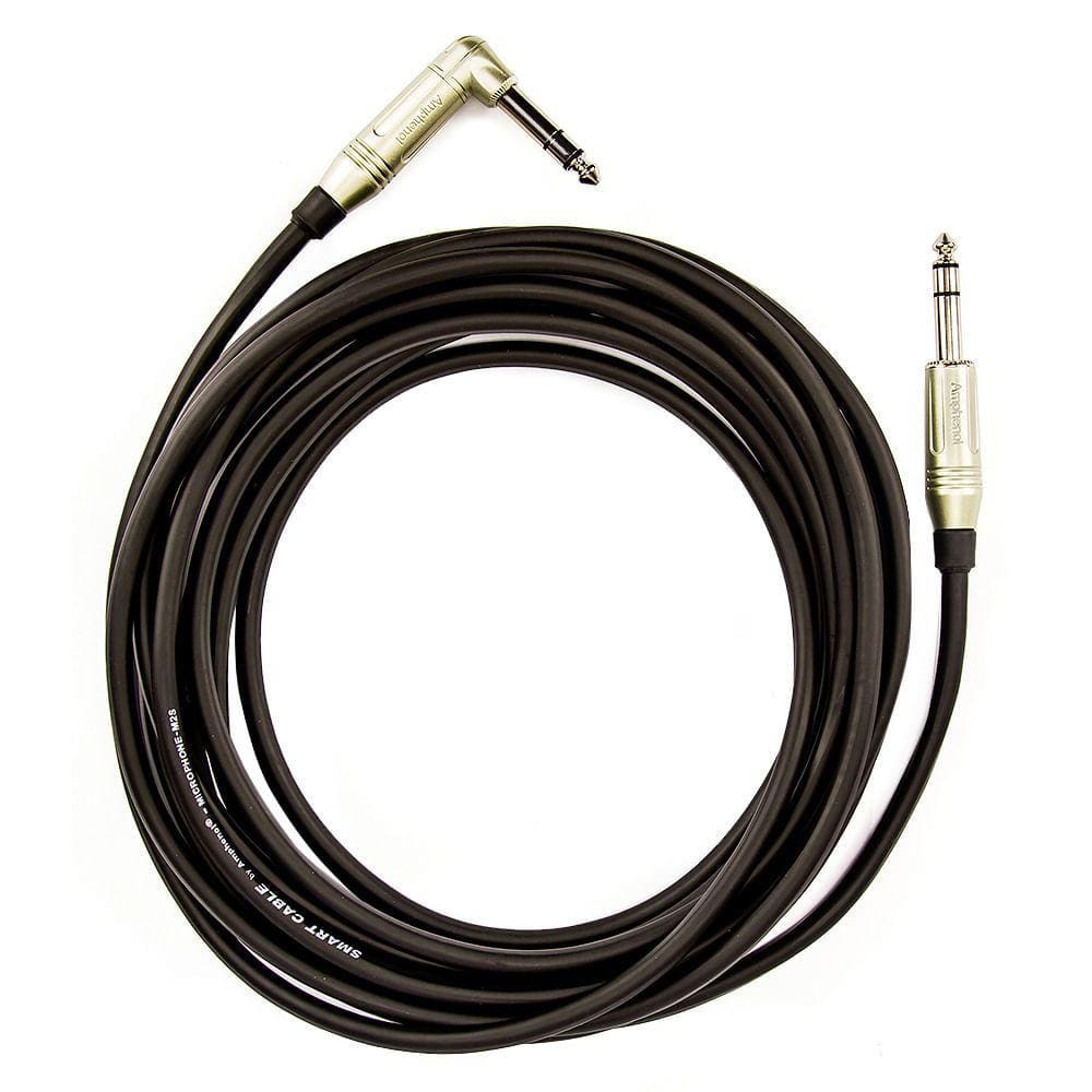 Cabo P10 90º Graus, Estereo Amphenol - 45 Metros