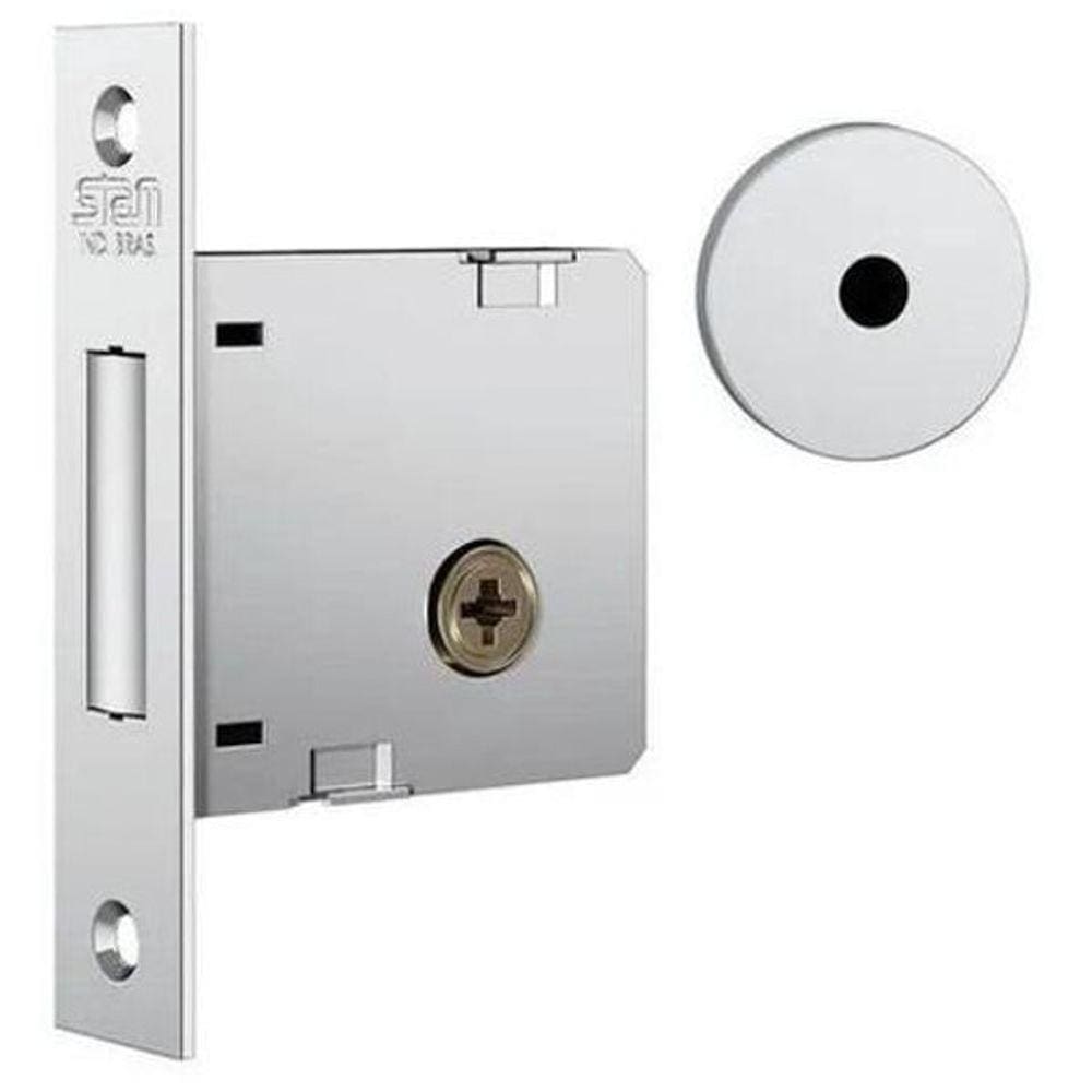 Fechadura Trava Inox 1004 (Par) Rq1 Stam