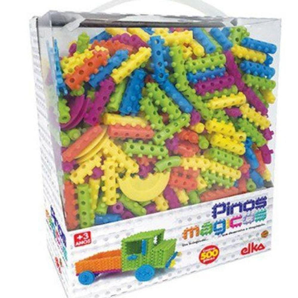 Pinos Mágicos De Montar 500 Peças - Elka