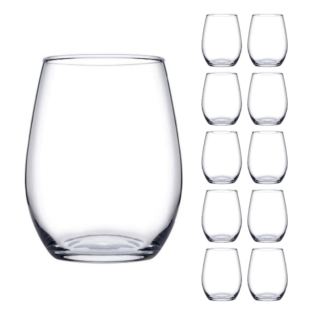 Copo Vidro Redondo Transparente Amber Duravel 440ml - 8 Un
