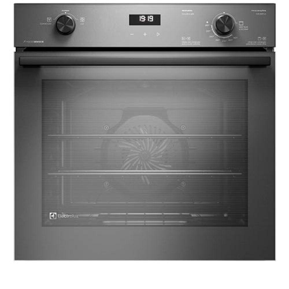 Forno a Gás de Embutir Electrolux Efficient com 80 Litros de Capacidade, Grill e Painel Full Touch Preto - OE8GF