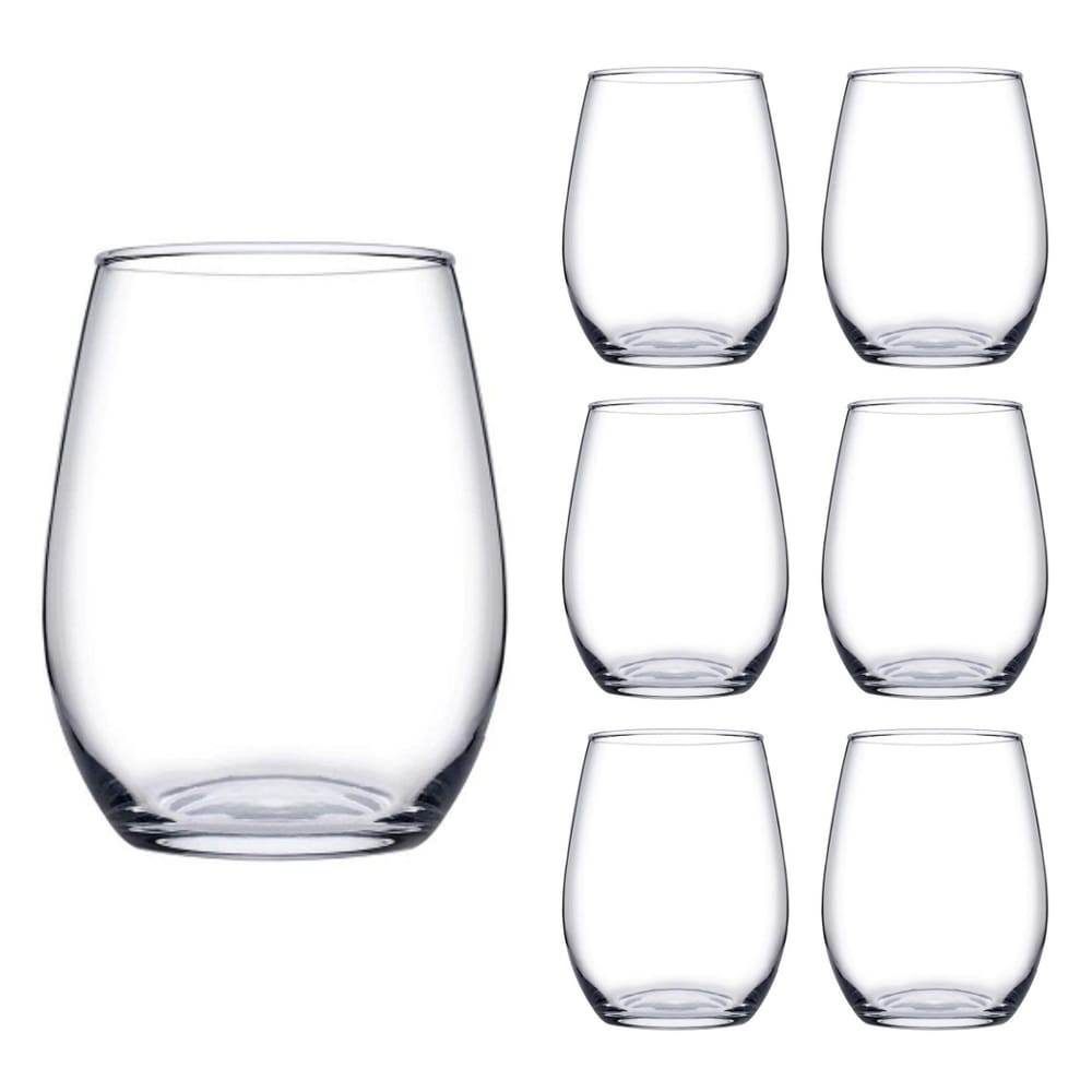 Copo Vidro Redondo Transparente Amber Duravel 440ml - 6 Un