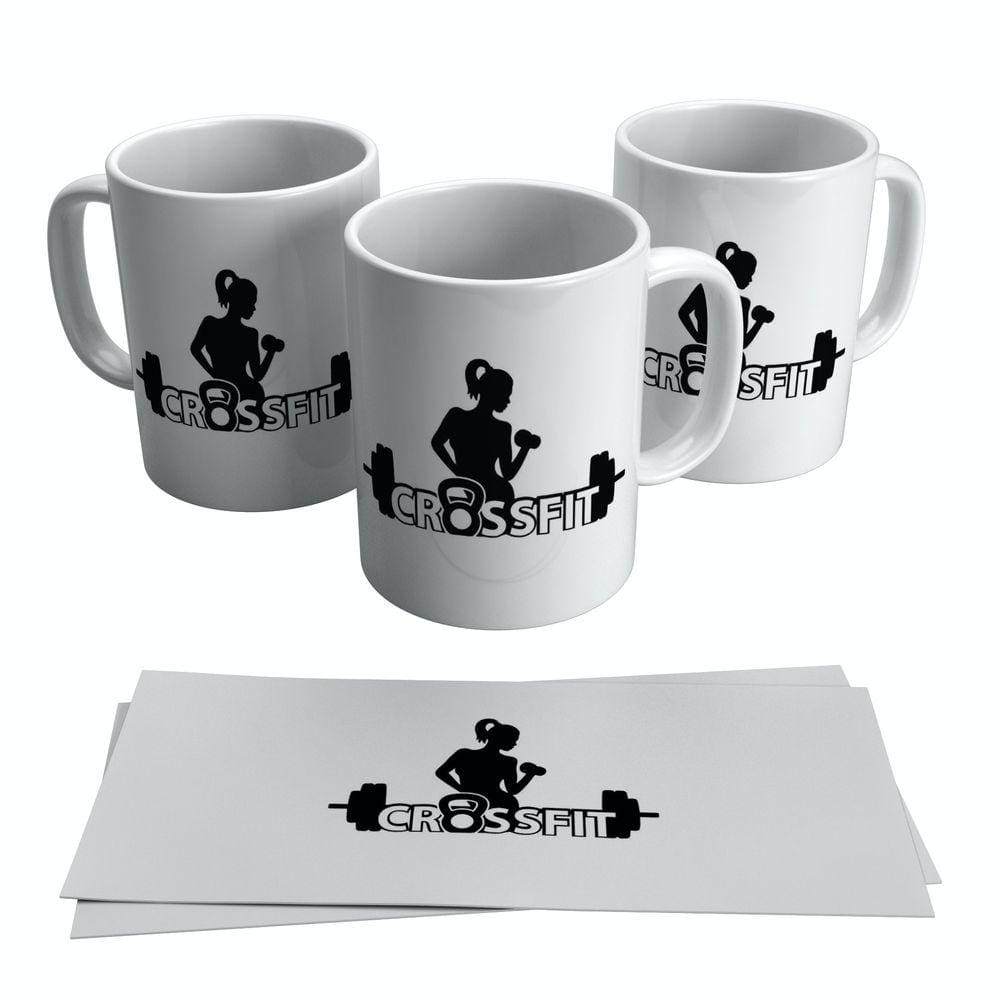 Caneca Crossfit Fitness Musculação Mulher 325ml