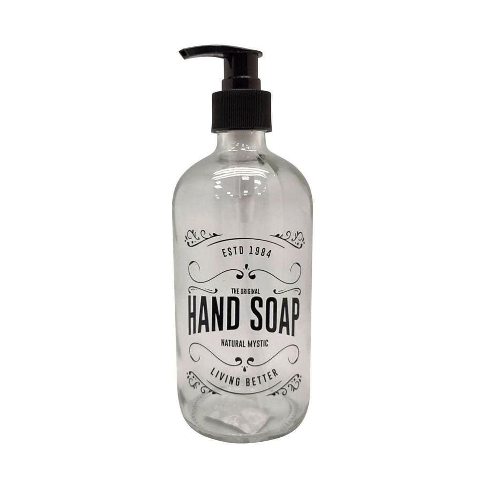 Porta Sabonete Liquido De Vidro 490Ml