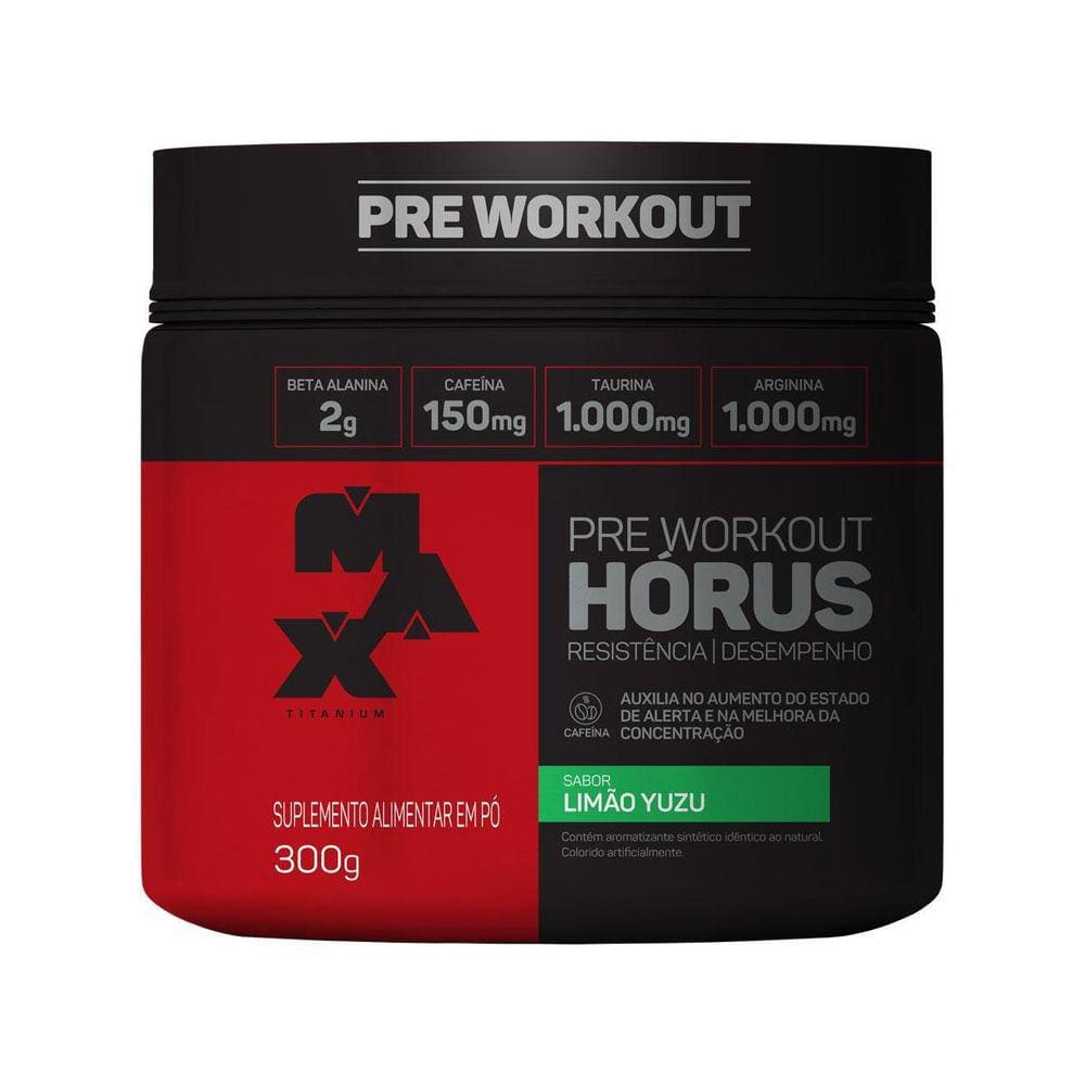 Horus Pré Workout Limão Yuzu 300G -Max Titanium