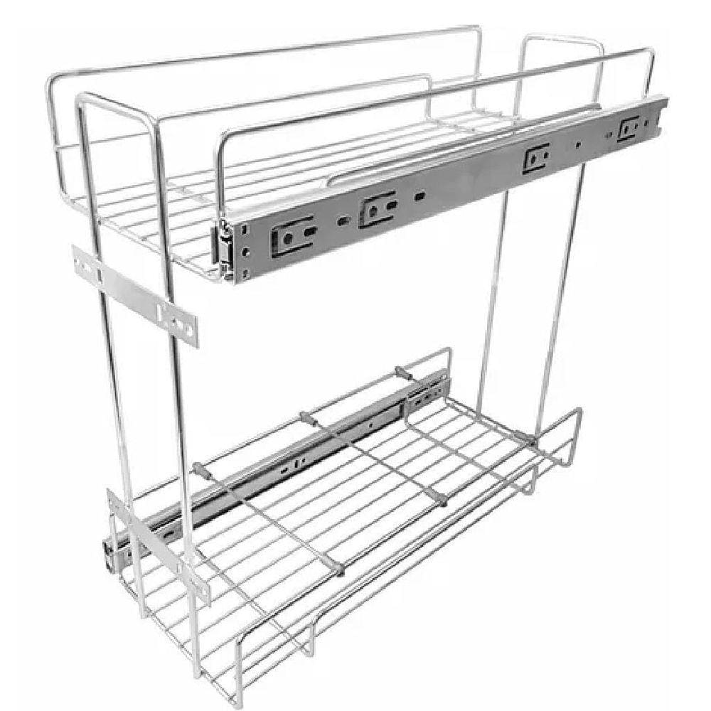 Porta Latas/Óleos R1 200 Lateral Inox Trilhos 200X425X450Mm