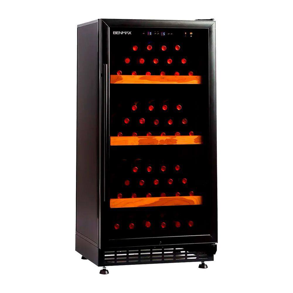Adega Benmax Preto - 80 Garrafas - 220v - Bac80