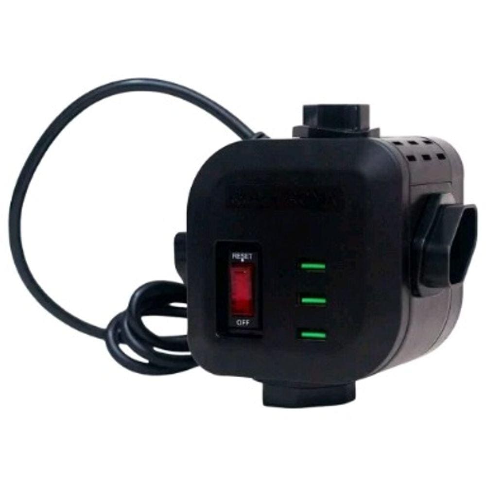 Qualitronix Filtro Linha 4 Tomadas + 3 Usb Preto C/ Cabo Qcfl4-Cpusb