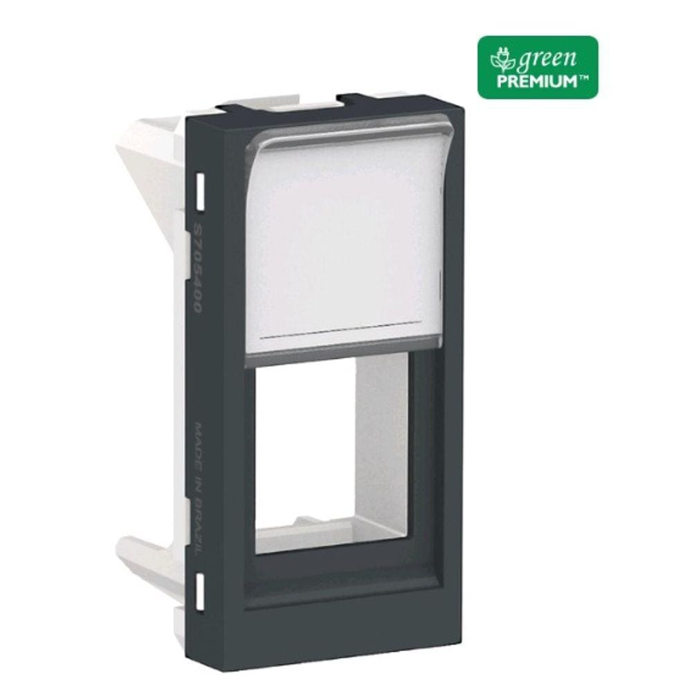 Schneider Orion Modulo Tampa Rj45 Grafite S70542194 Keystone