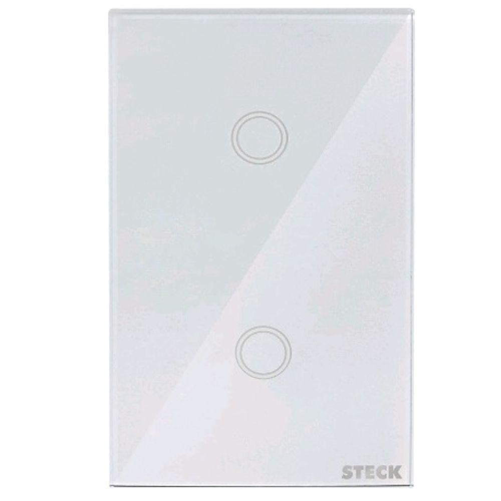 Steck Smarteck Interruptor 2 Teclas Touch Branco
