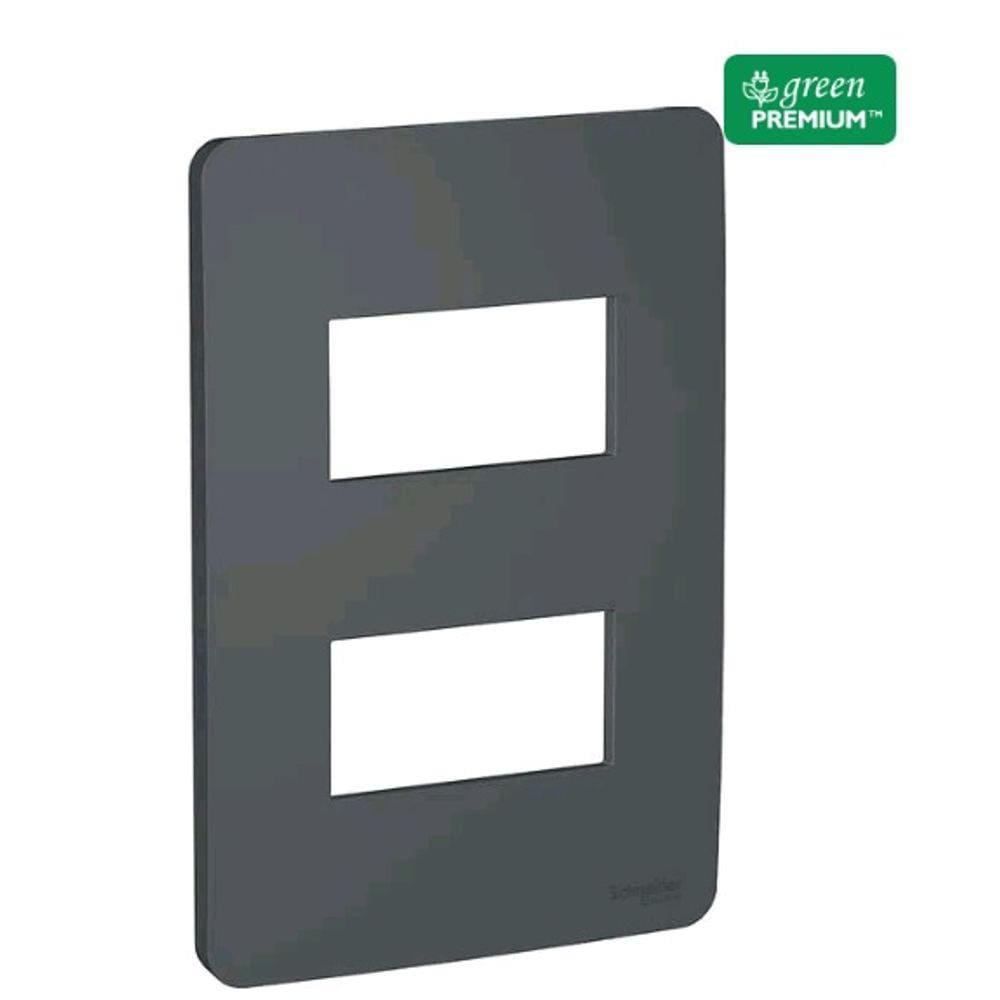 Schneider Orion Placa 4X2 2 Postos Stellar Black S730121294