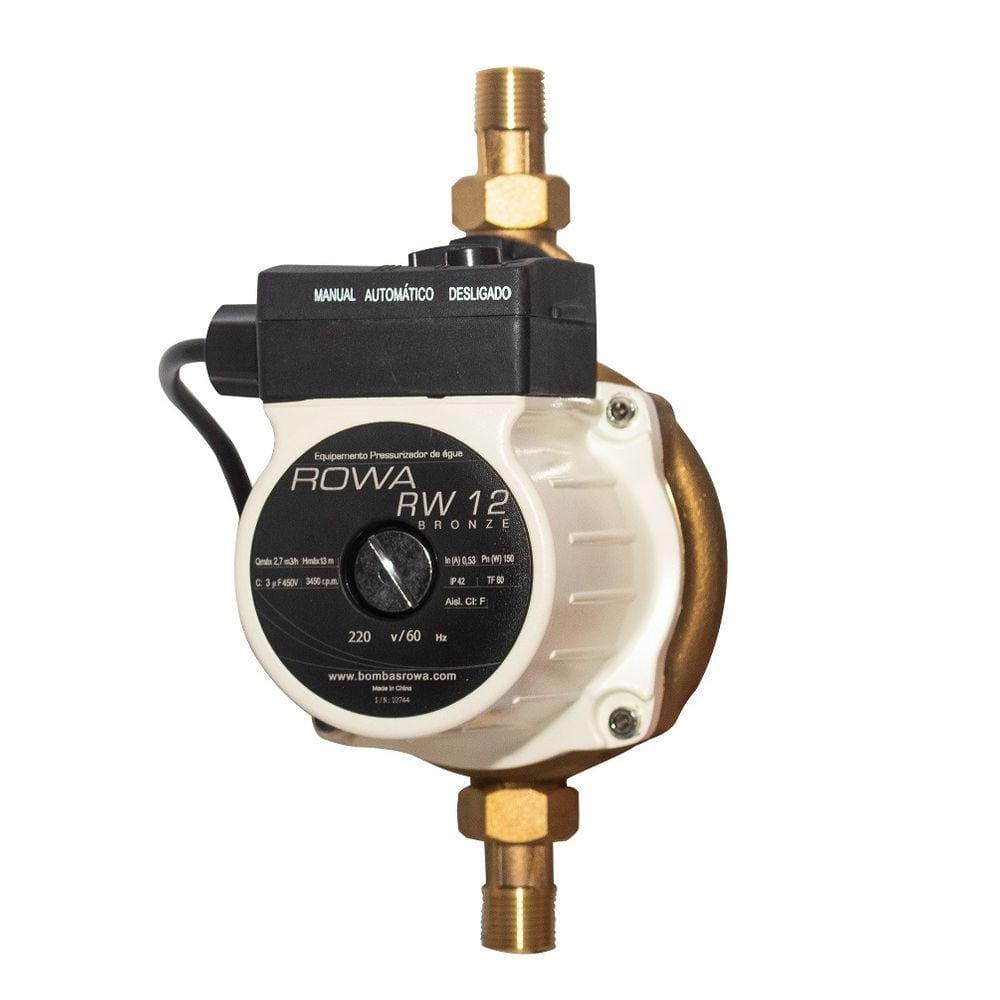 Mini Pressurizador Rowa RW12 - Bronze 150W 220V