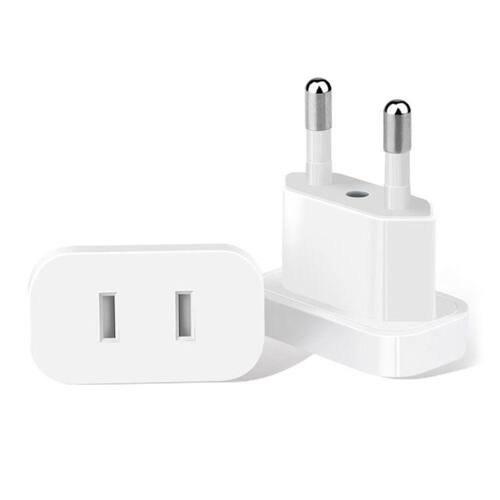 Jack dos EUA para a UE Plug Outlet Travel Carregador de tomada adaptador EUA para a Europa UE