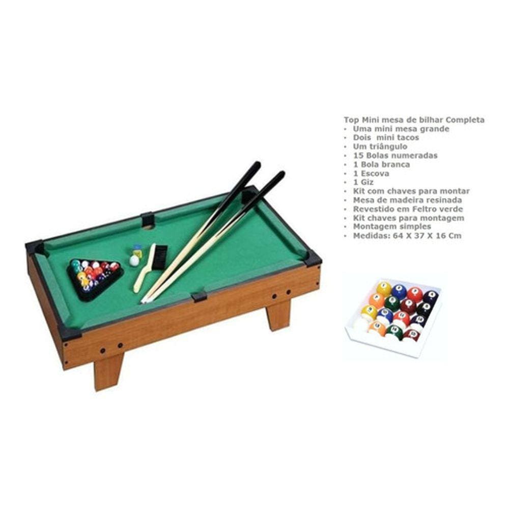 Mesa De Bilhar Sinuca Snooker Mini Profissional