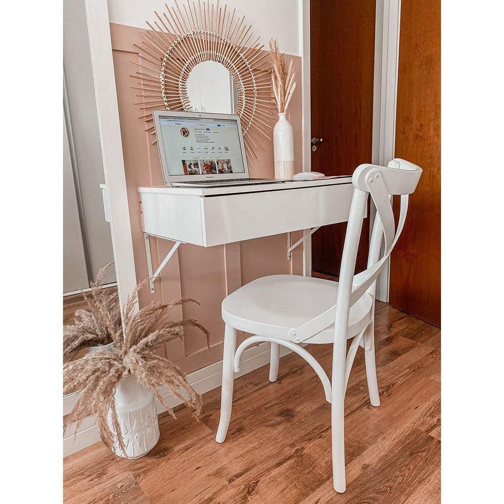 Cadeira de Madeira Curve X Branca