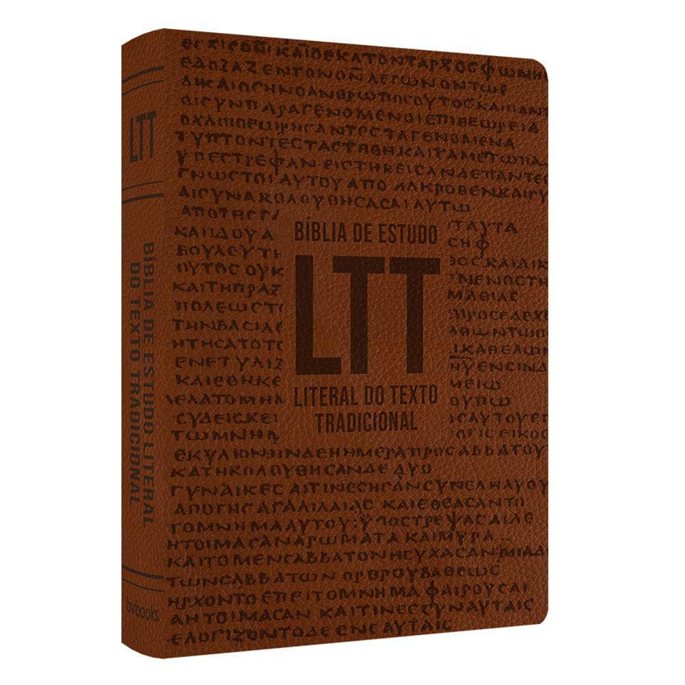 Bíblia De Estudo LTT Capa Marrom Luxo