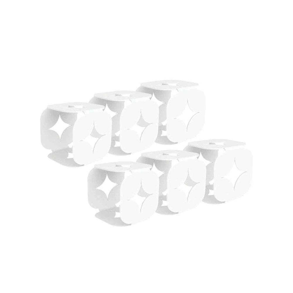 Conjunto de Argolas para Guardanapo Tramontina Branco em Aço Inox 6 Peças Tramontina