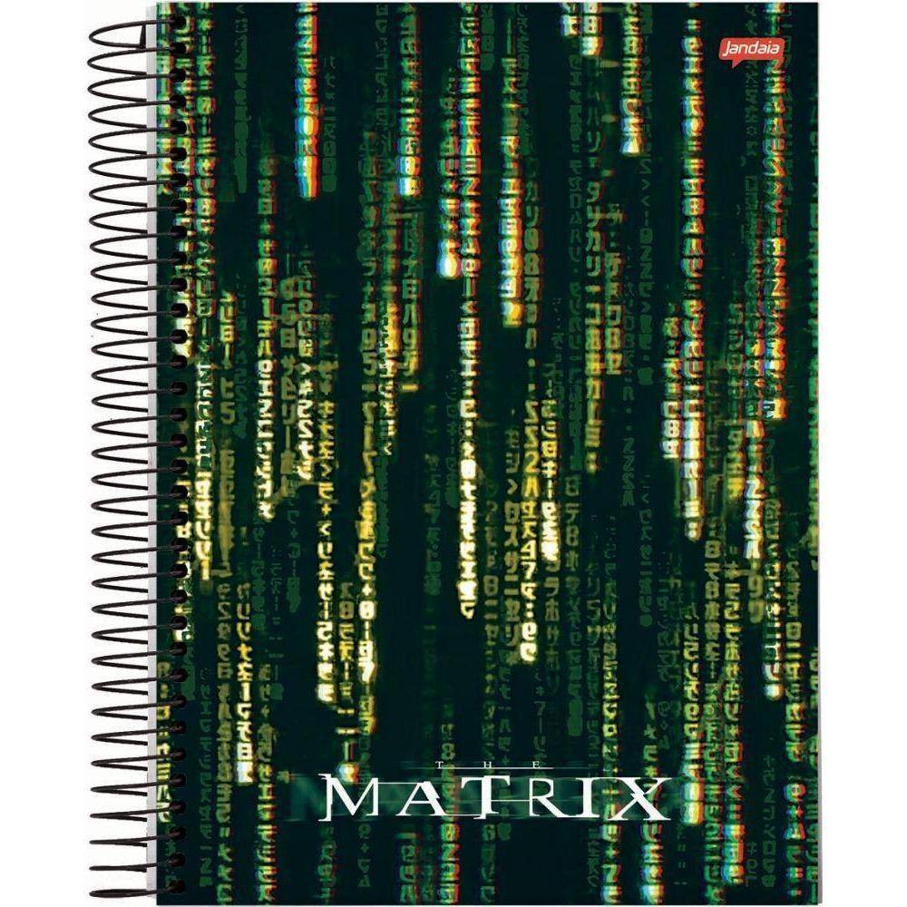 Caderno Espiral Matrix Jandaia 1 Materia 80 Folhas
