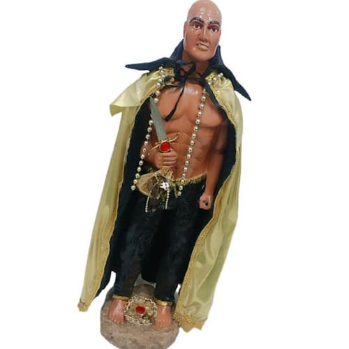Exu Do Ouro Imagem Escultura Resina Umbanda 60 Cm