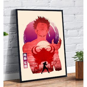 Quadro Decorativo Dragon Ball Goku Desenho Com Moldura G02