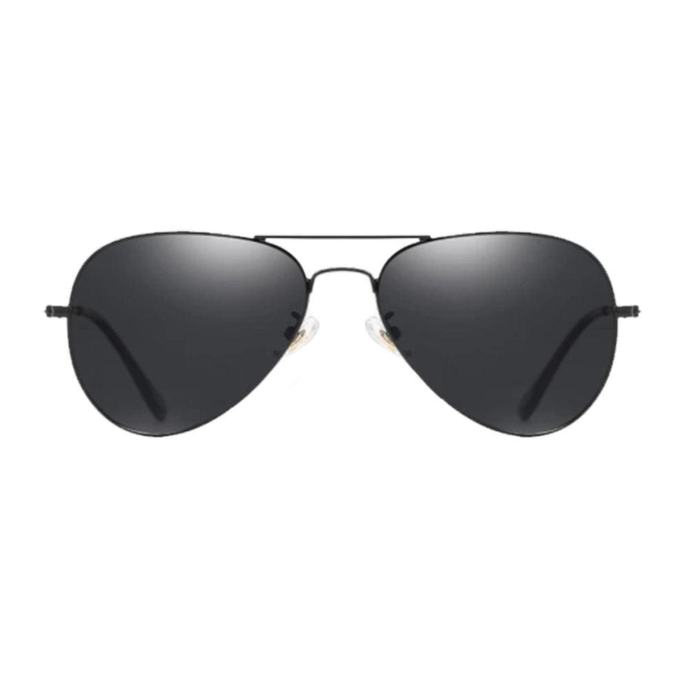 Óculos De Sol Masculino Estilo Aviador Preto Polarizado