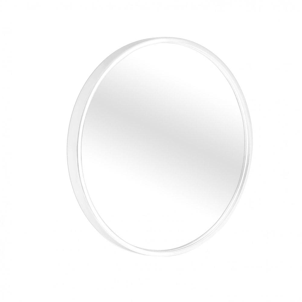 Espelho Decorativo Round Externo Branco 20 Cm Redondo
