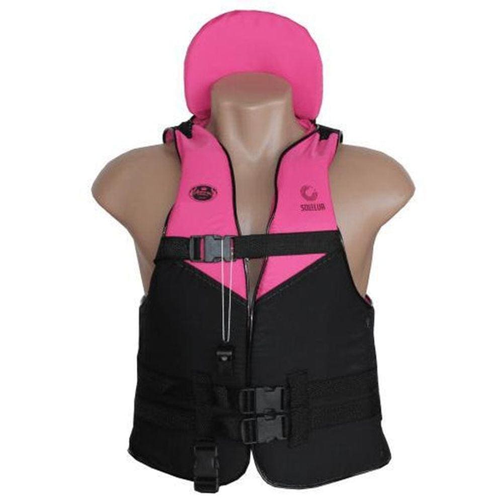 Colete Salva Vidas Infantil Praia Piscina Barco 30Kg Rosa