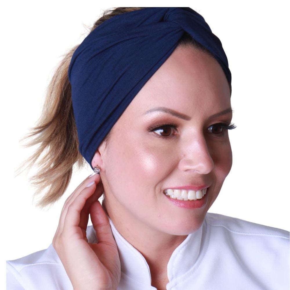 Faixa Turbante Azul Marinho - Loreca