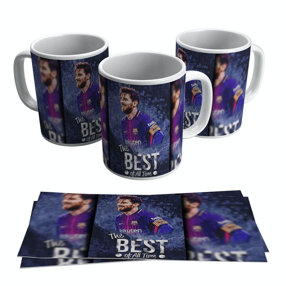 Caneca Messi The Best Of All Time Barcelona Argentina 325ml