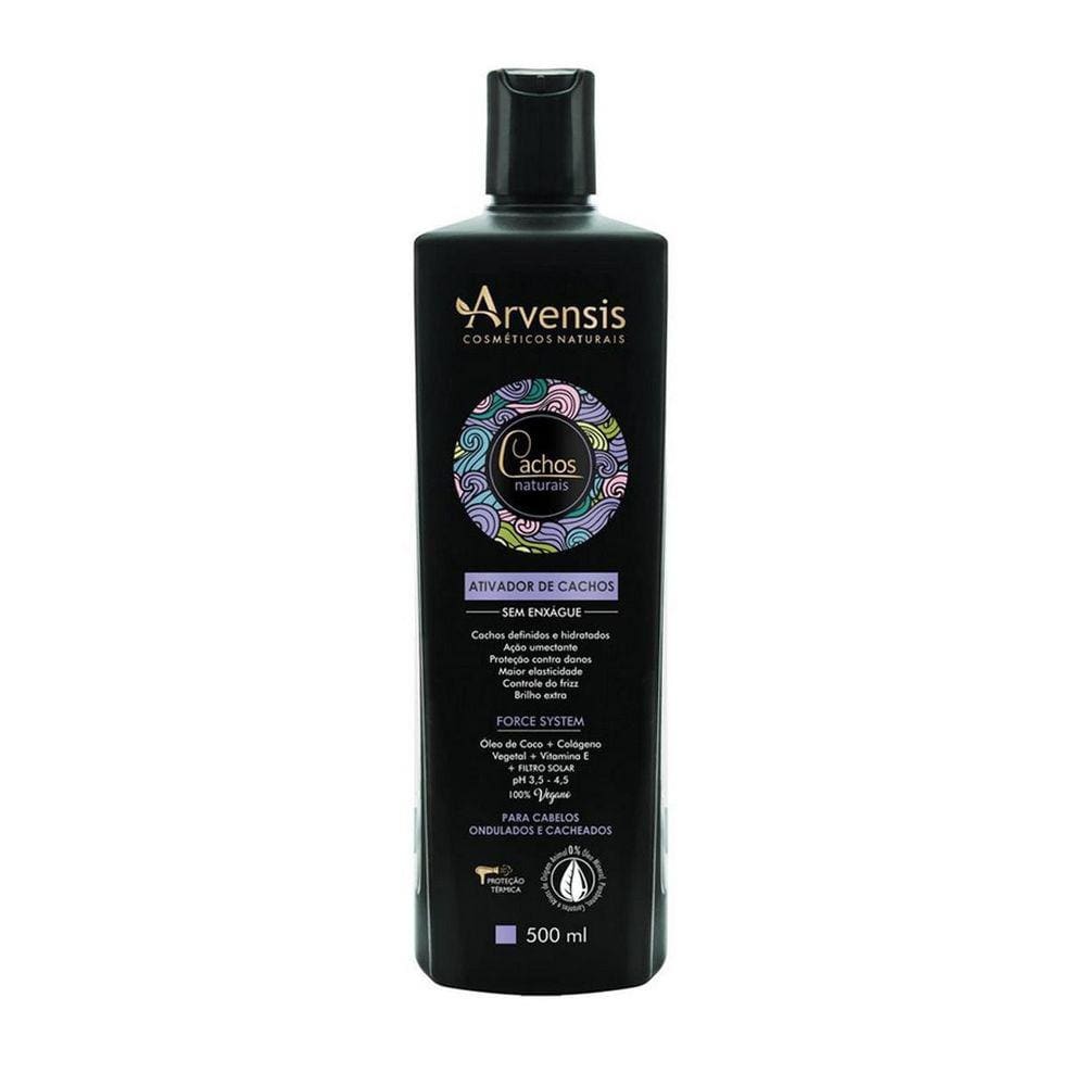 Arvensis Creme Ativador Cachos Ondulados E Cacheados 500Ml