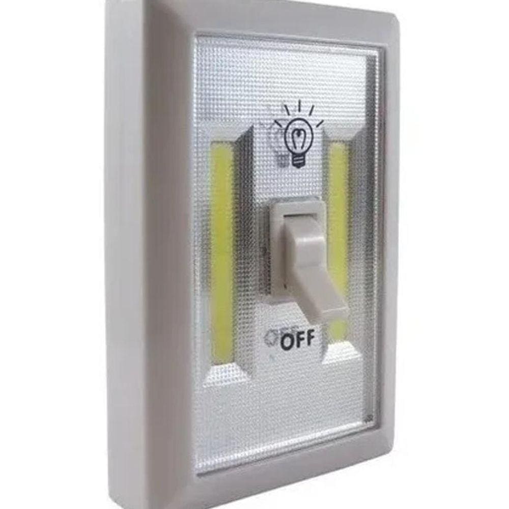 Luminária Interruptor De Luz Led A Pilha Para Armário Parede