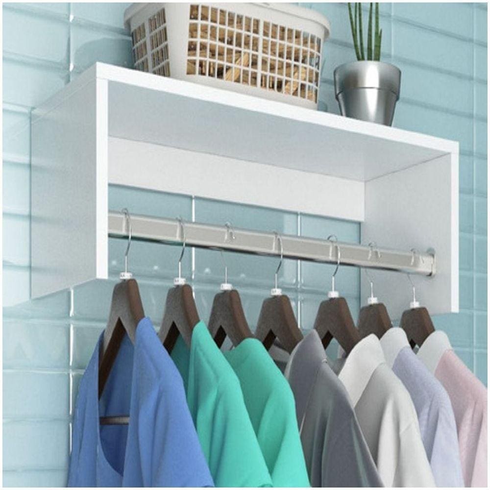 Kit 2 Nichos Cabideiros Organizador De Entrada Nicho