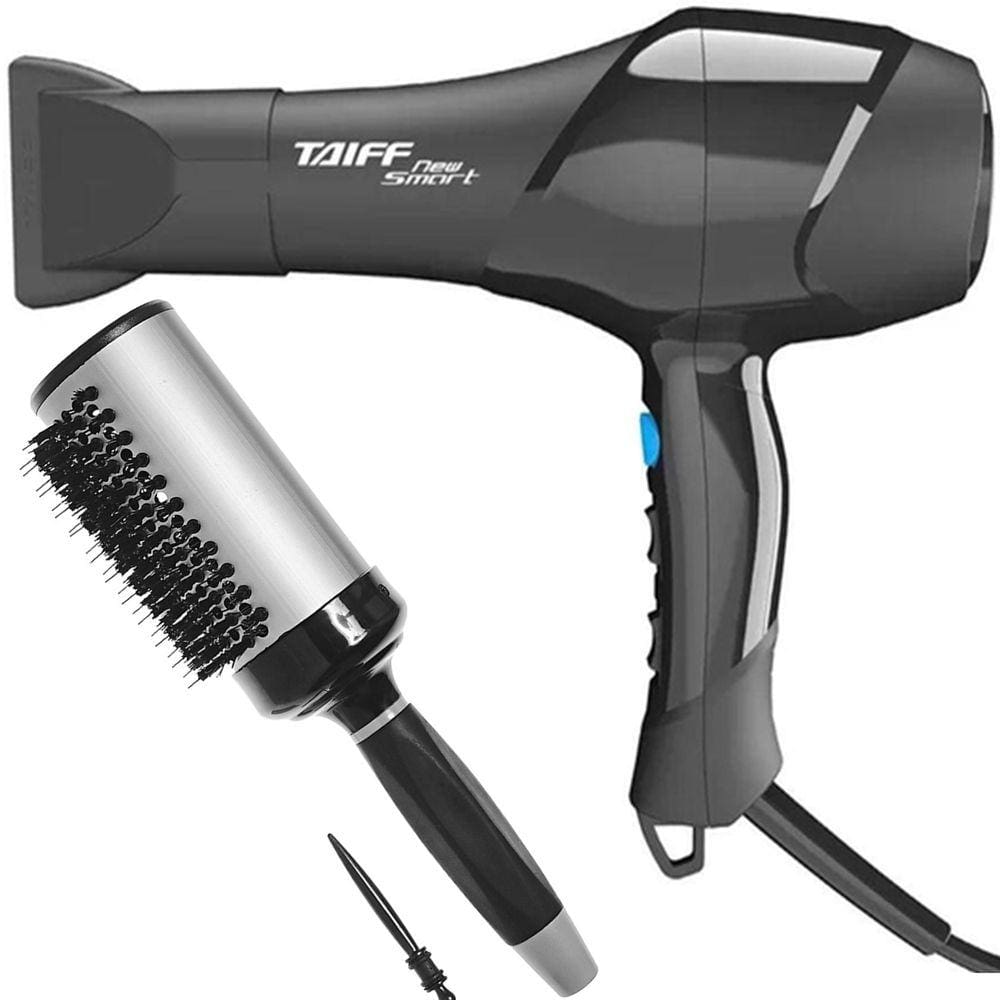KIT - SECADOR TAIFF NEW SMART 1700W 127V + ESCOVA PROART RICCI PERFETTI BRILLARE 9R105HKH "G"