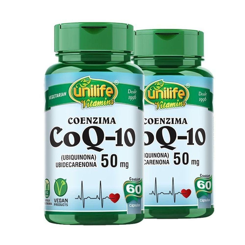 Kit 2 Coenzima Coq-10 - 50 Mg 60 Capsulas Veganas