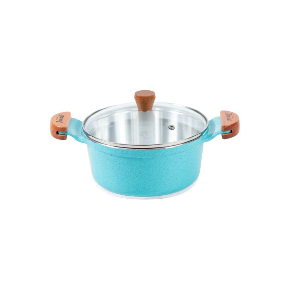 Caçarola Azul Turquesa Alumínio Usinado Javali AM 20cm