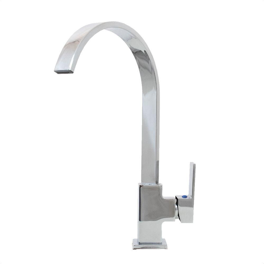 Torneira Para Lavatório Bancada Bica Alta Latão Cromado Rdx