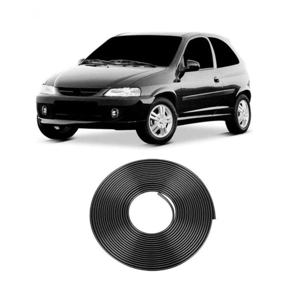 Borracha Protetora Borda Porta Preta Celta 2 Portas 5M 7X14