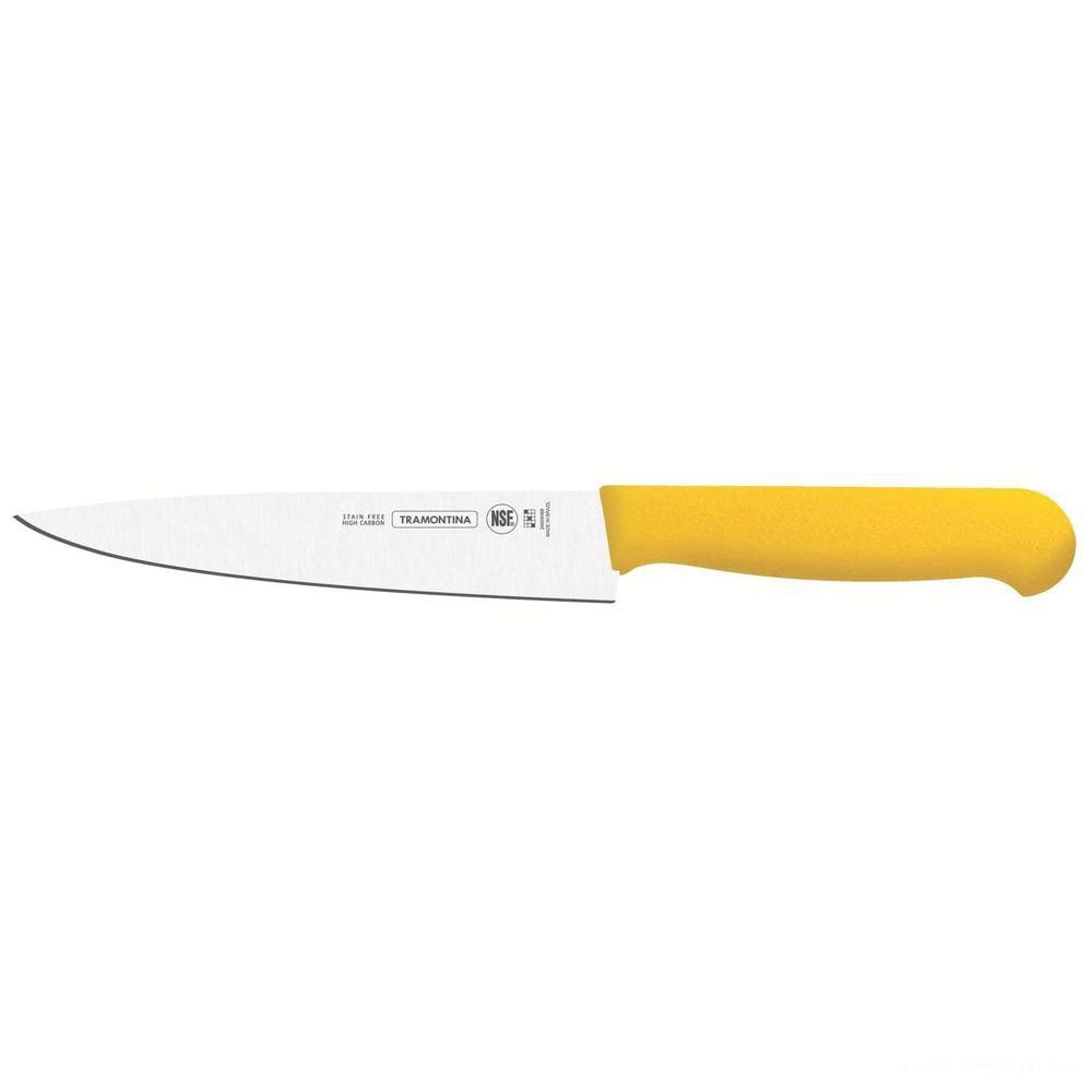 Faca para carne 8" Profissional Tramontina cabo amarelo Tramontina