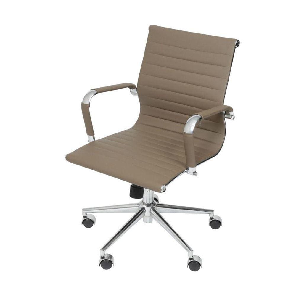 Cadeira Boxbit Eames Office Esteirinha Rodízio Caramelo