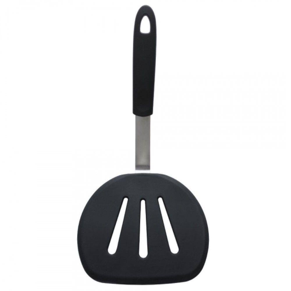 Espátula Em Silicone Vazada Para Ovos,Omelete,Panquecas 31cm