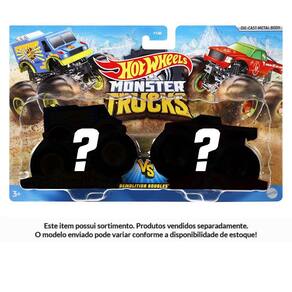 Conjunto Pista E Acessórios - Hot Wheels - Monster Trucks - Desafio Corrida  Esmagadora - Mattel