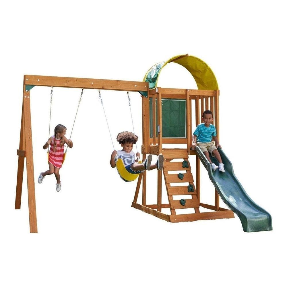 Playground Infantil Completo Importado De Madeira - Kidkraft