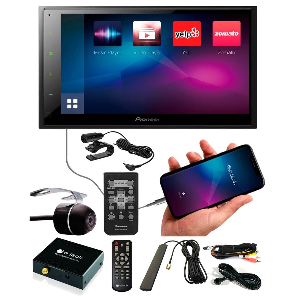 Central multimidia pioneer dmh zs8280tv 8 polegadas mp3 bluetooth ...