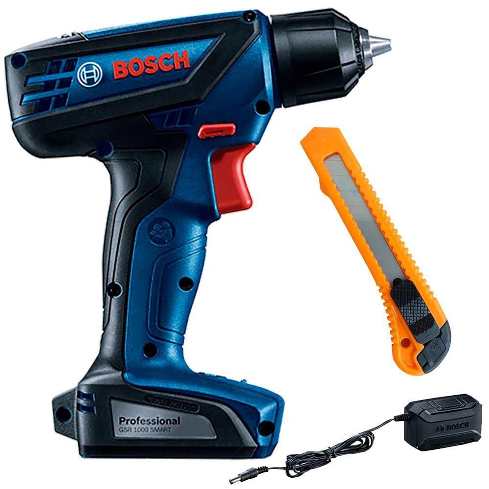 Parafusadeira e Furadeira à Bateria 12V Bivolt BOSCH + Estilete