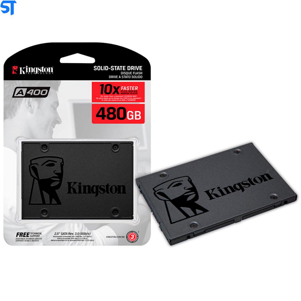 Hd Ssd 480gb Sata 3 SA400S37/480G- 2.5\" Rev. 3.0 6Gb/s - Kingston- Cartela