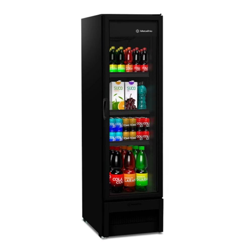 Refrigerador Metalfrio All Black Expositora Porta Vidro 324 Litros VB28RHDD26