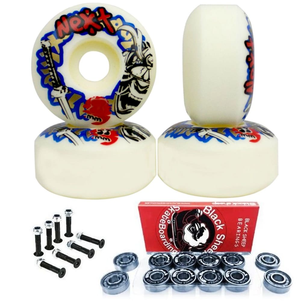 Roda Skate Moska Next + Rolamento Silver BS + Parafuso Base