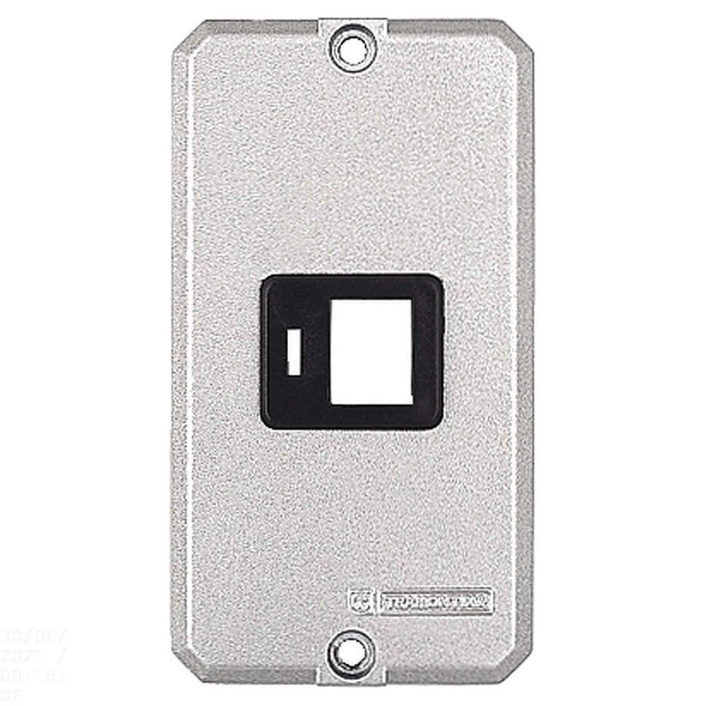 Tampa para condulete 1/2” e 3/4” com 1 posto com suporte para RJ Tramontina